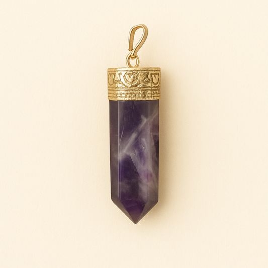 Natural Amethyst Crystal Pendant