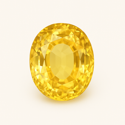 Pukhraj (Oval Shaped)